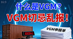 什么是VGM?VGM切忌乱报!