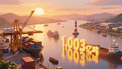 梧州港年度货物吞吐量突破1亿吨大关 较去年提前58天实现里程碑