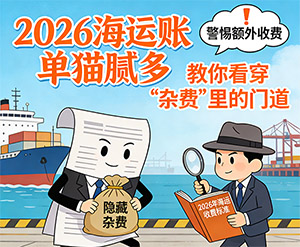 2026年海运账单猫腻多?教你看穿“杂费”里的门道!
