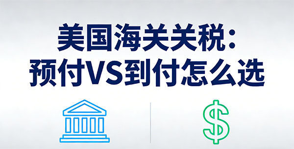美国海关的“预付关税”和“到付关税”到底该怎么选?