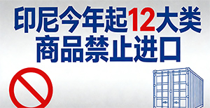 注意!印尼今年起,12大类商品禁止进口!