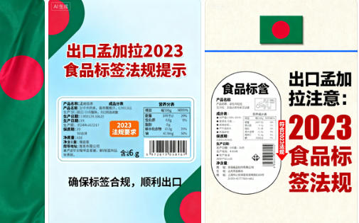 出口孟加拉注意:孟加拉国发布了2023食品标签法规