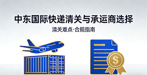 发中东国际快递,有什么清关难点?如何选择合规承运商?