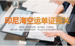 印尼海空运单证报关